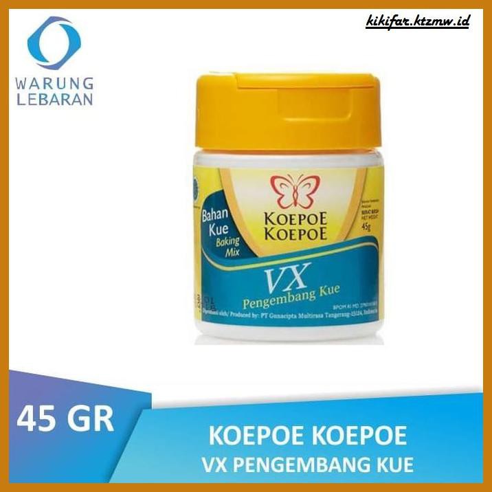 

Redwop-Gnikab- Btl Koepoe Koepoe Vx Pengembang Kue 45 Gr | Kupu Kupu -Hallall.