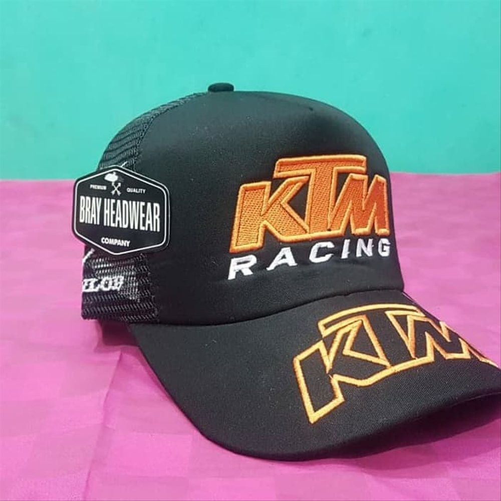 SALE topi trucker jaring ktm racing-topi balap motor cross ktm