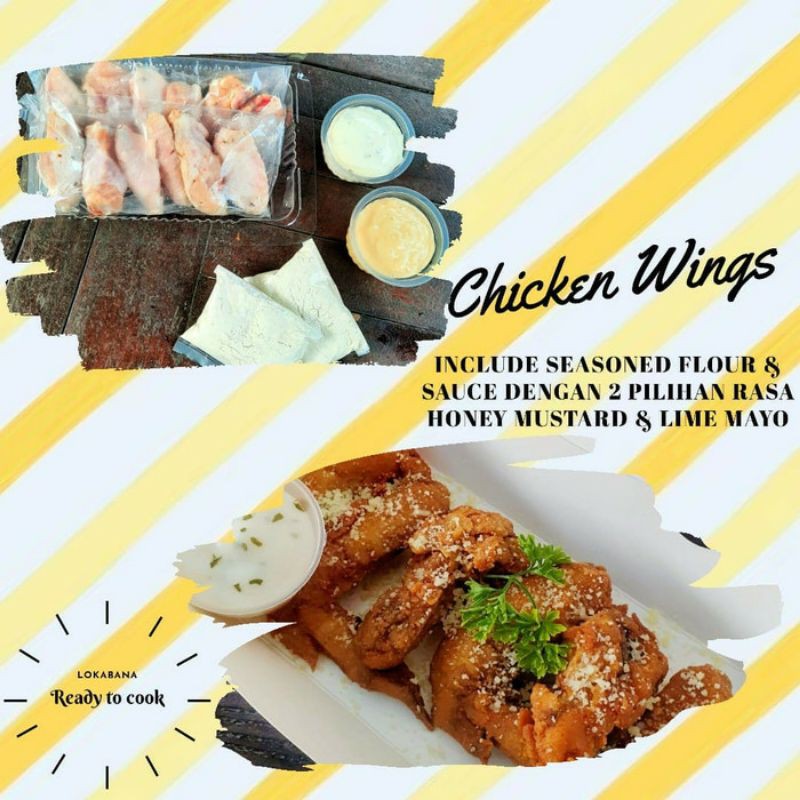 

(Ready to Cook) Chicken Wings Sayap Ayam Siap Masak Saji Frozen Food