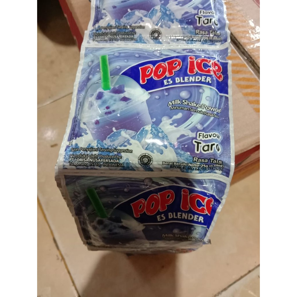 Jual Pop Ice Es Blender Rasa Taro Shopee Indonesia