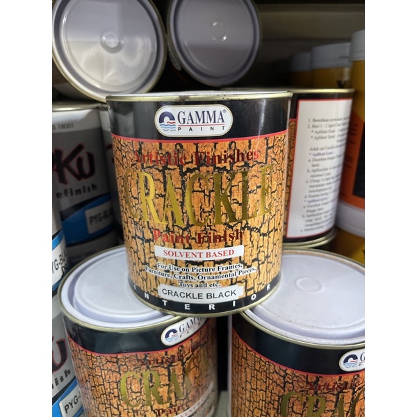 Crackle gamma paint