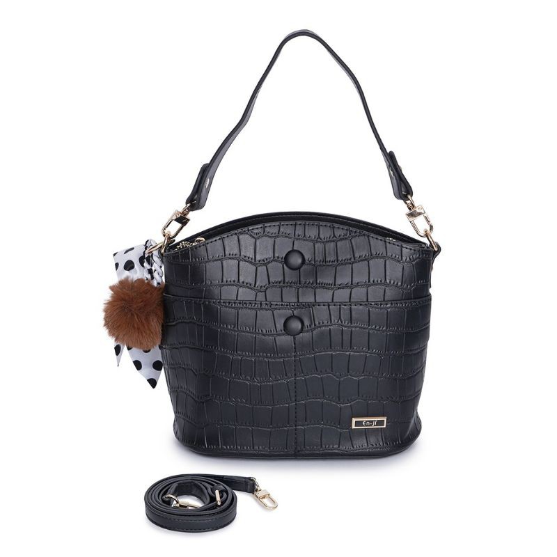 En-ji by palomino seomi handbag - black