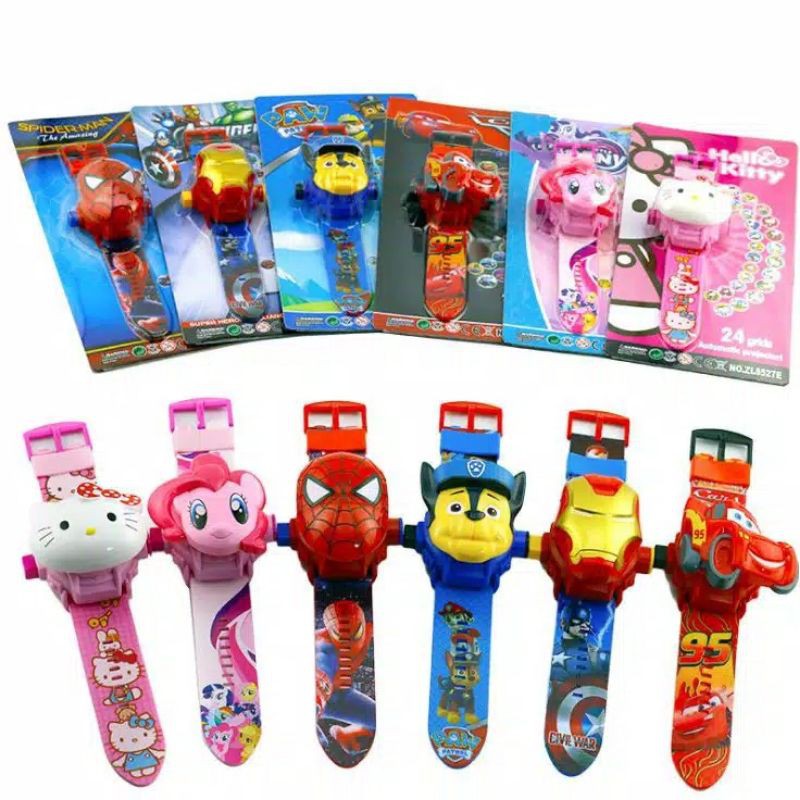 Jam Tangan Anak Karakter Laser Proyektor