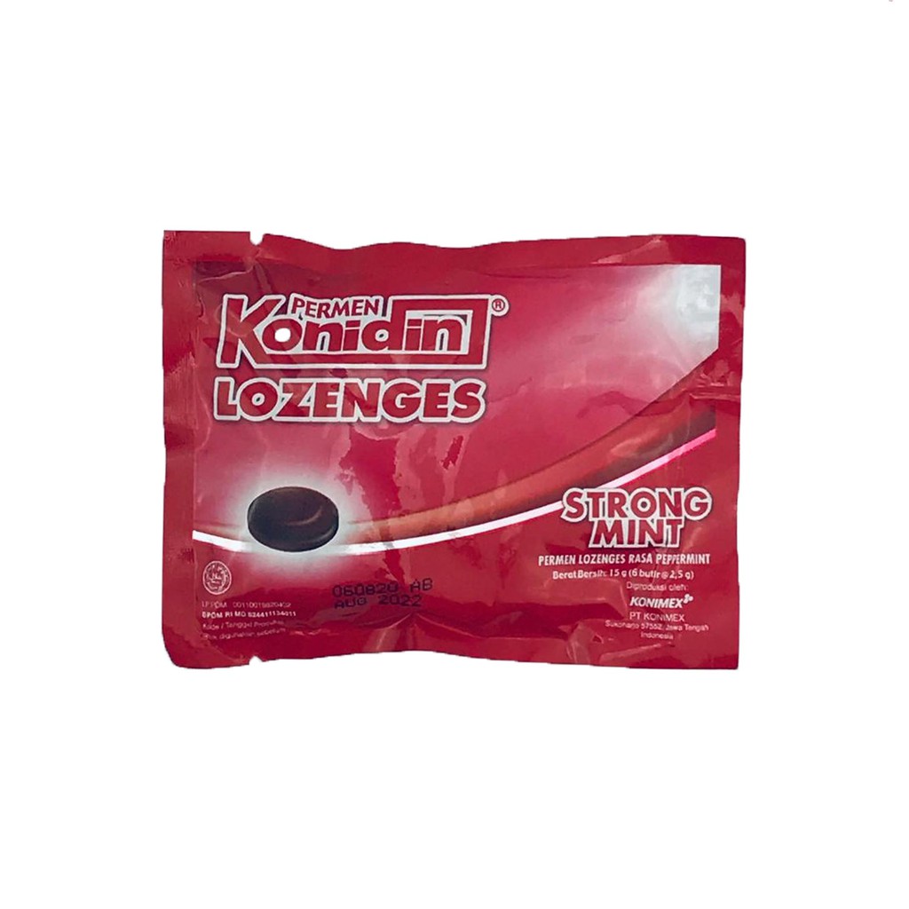 Permen Konidin Lozenges / Strong Mint / isi 6 butir x 2.5g