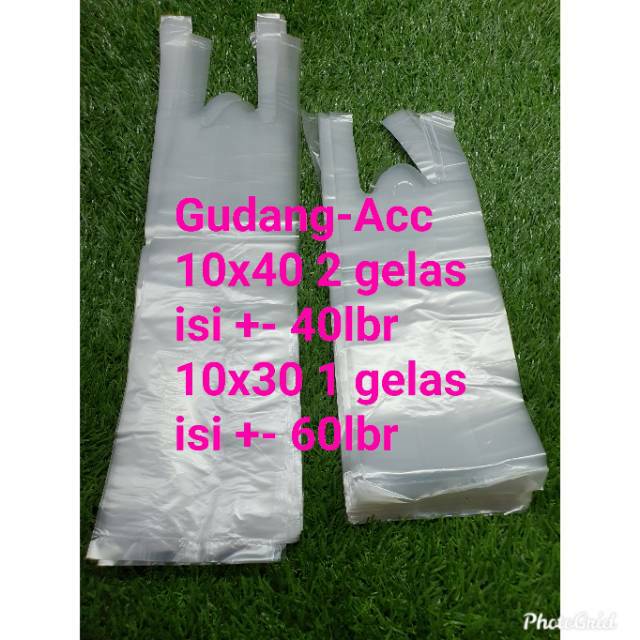 KANTONG GELAS PLASTIK HD JUS OZ 10X30 UKURAN 1 GELAS