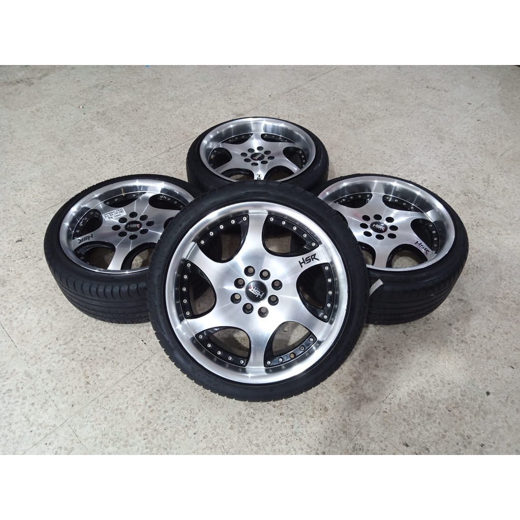 VELG MOBIL BEKAS HSR GANGNAM RING 17X7,5/8,5 PCD 4X100X114 ET42/38