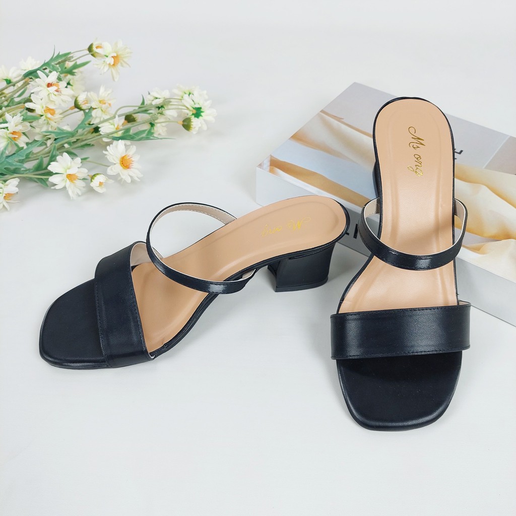 BBS MSH 07 Sandal High Heels Hak Tahu Tali Chunky Wanita Impor Murah