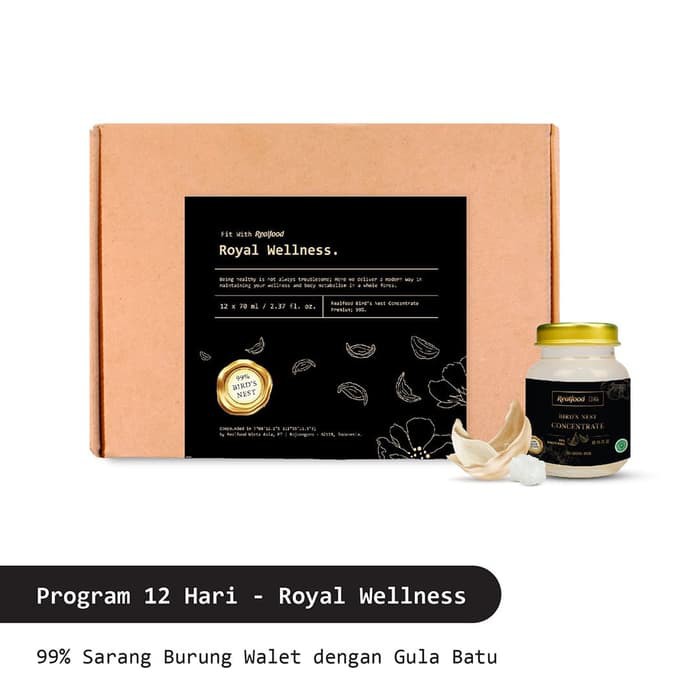 

Realfood Royal Wellness Sarang Burung walet 99%