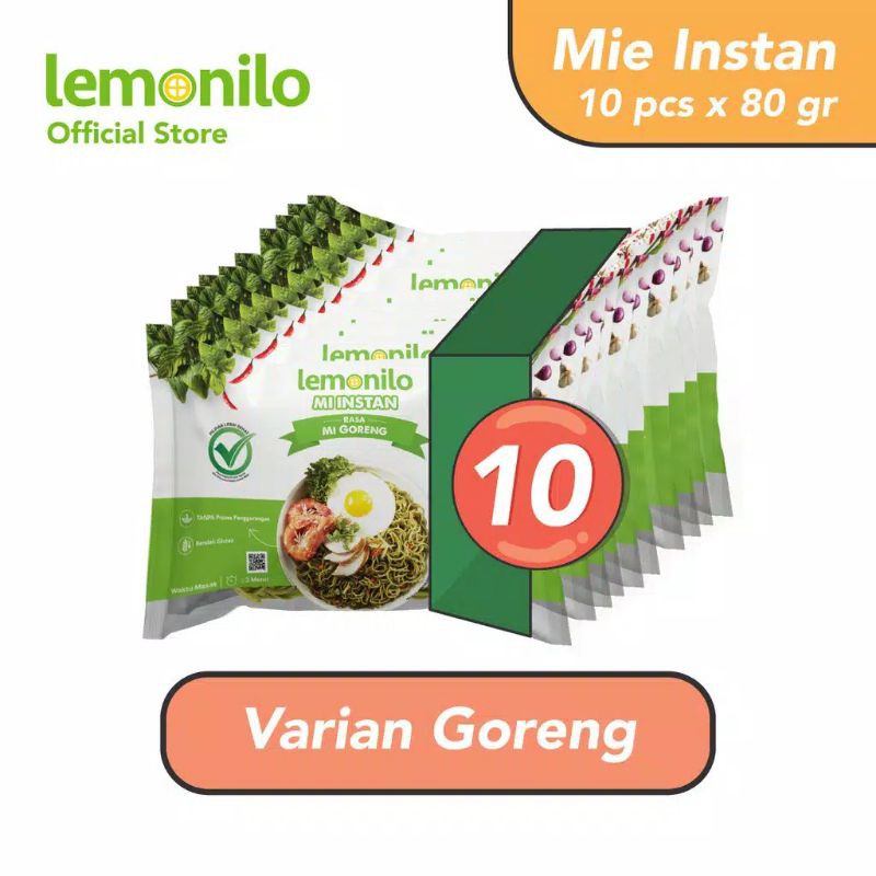 

Paket Lemonilo Mie Instan Rasa Mie Goreng Isi 10 Pcs