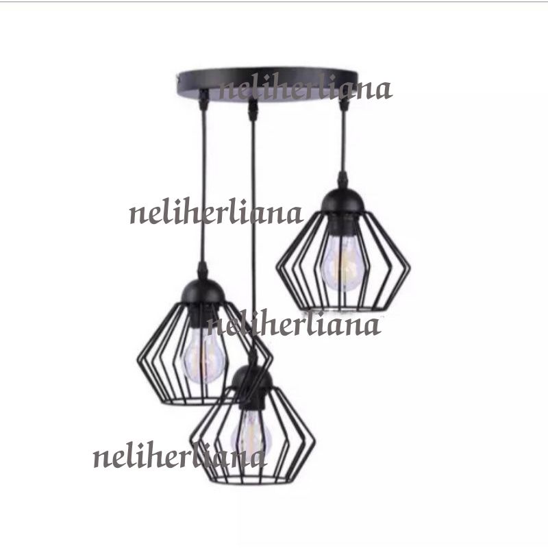 Lampu hias gantung 1 set 3in1#01