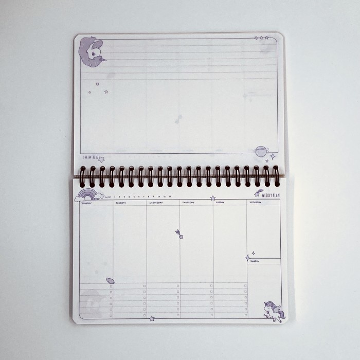 

Mudah Diary Weekly Plan Buku Catatan Notebook Fancy Pink Unicorn Murah