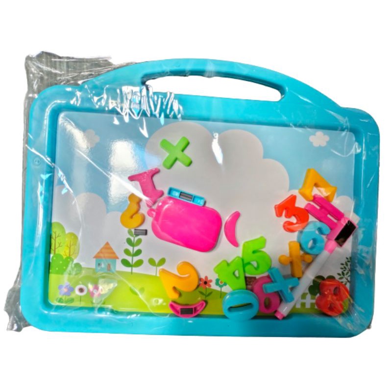 

PROMO MB 02 MAINAN ANAK EDUKASI PAPAN TULIS PLUS ANGKA MAGNET / MAINAN ANAK DRAWING BOARD + ANGKA MAGNETIC