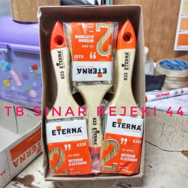  KUAS  CAT  ETERNA 2 inch 2inch 633V Kualitas Premium Gagang 