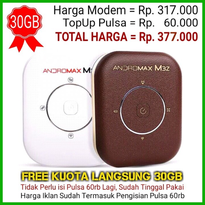 Jual Promo Modem Wifi Mifi Smartfren Andromax M3y 4g Lte Kuota 30 Gb Murah Indonesia Shopee Indonesia