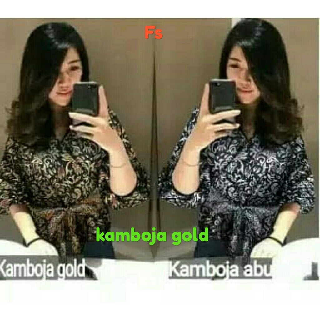 Atasan Batik Blouse Batik Modern Wanita Cheongsam