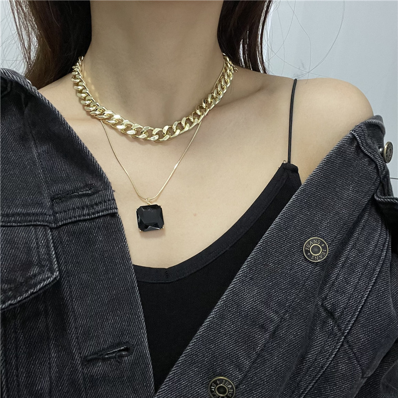 Cuban Link Chain Chokers Necklace for Women ChokerJewelry