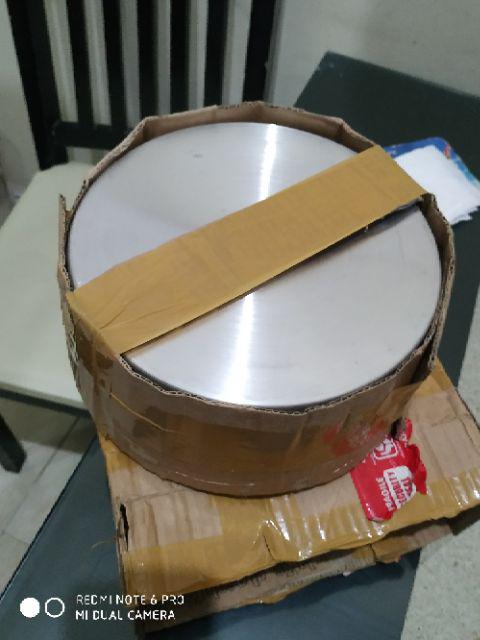 Cetakan Kue Loyang Bulat Paket 3pcs Ukuran 16cm 18cm 20cm Tinggi 8cm Tebal 0,8mm