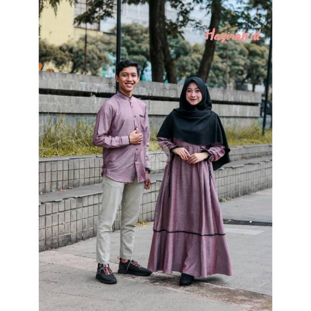 ghaisani mullbery by hazirah.id bahan triji serat kayu (couple set)