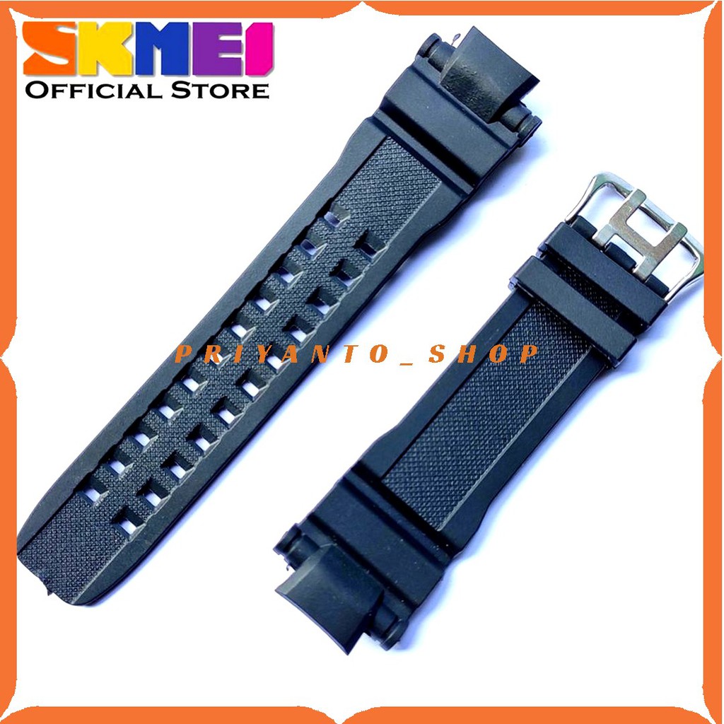 Strap tali jam tangan Skmei 0990 SKMEI AD 0990 Hitam tali skmei