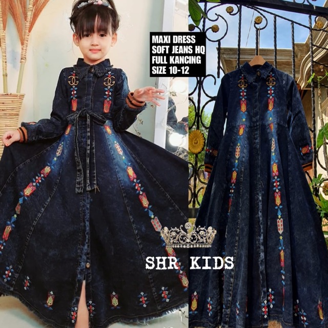 TERBARU//DRESS KIDS CH FULL KANCING ORIGINAL SHR