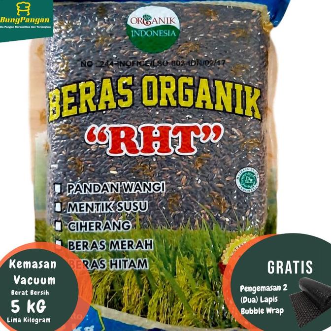

Promo Awal tahun 5Kg Beras Hitam Organik Premium RHT Bersertifikat (utk Diet, Diabet ) Promo Awal tahun