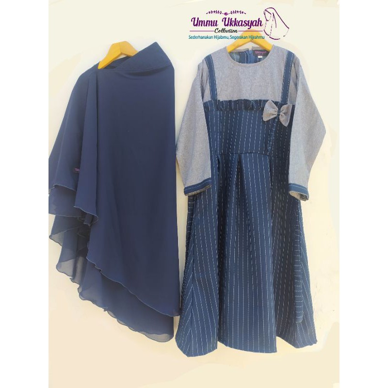 gamis salur kombinasi madinah