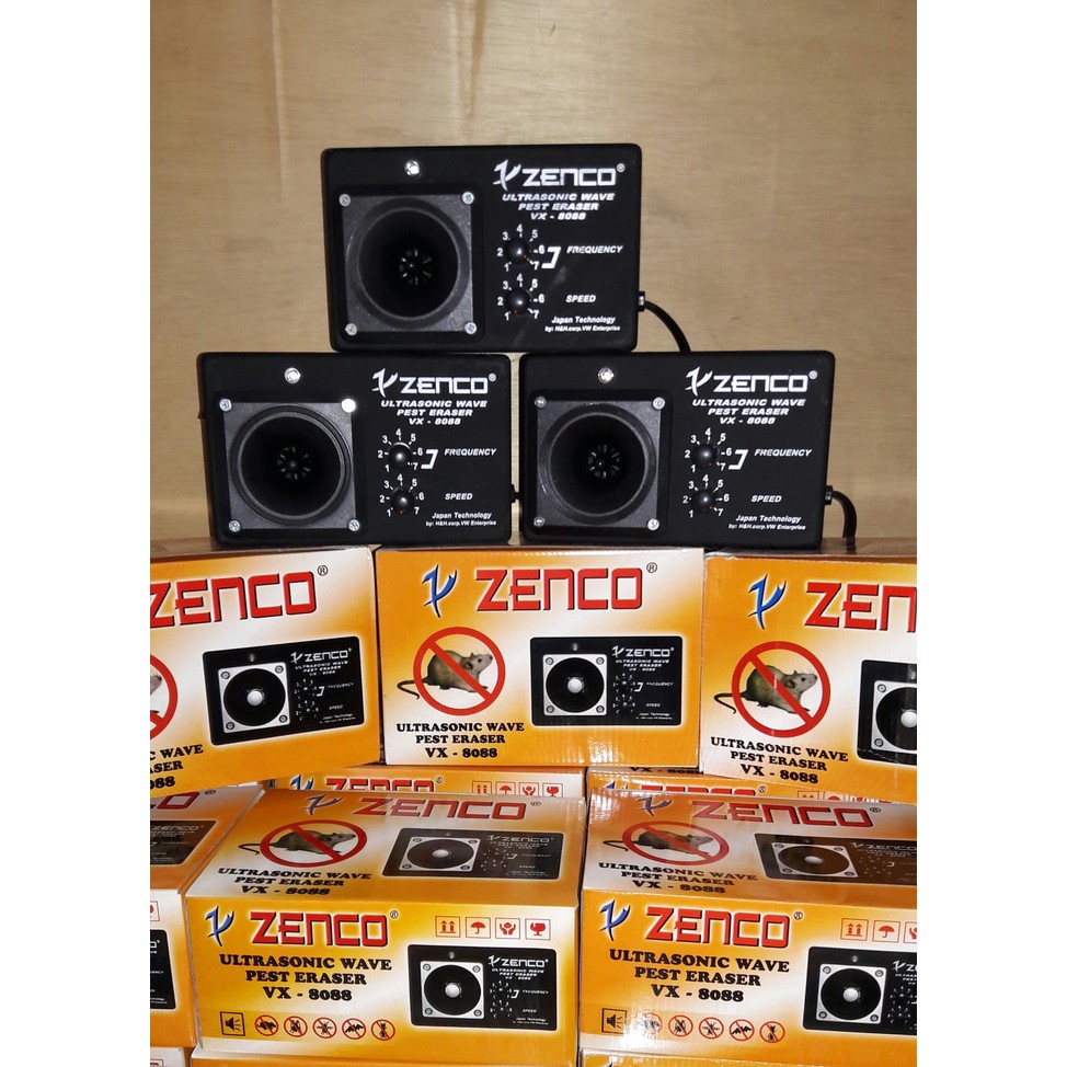 PENGUSIR TIKUS ULTRASONIC [ ZENCO VX-8088 ]