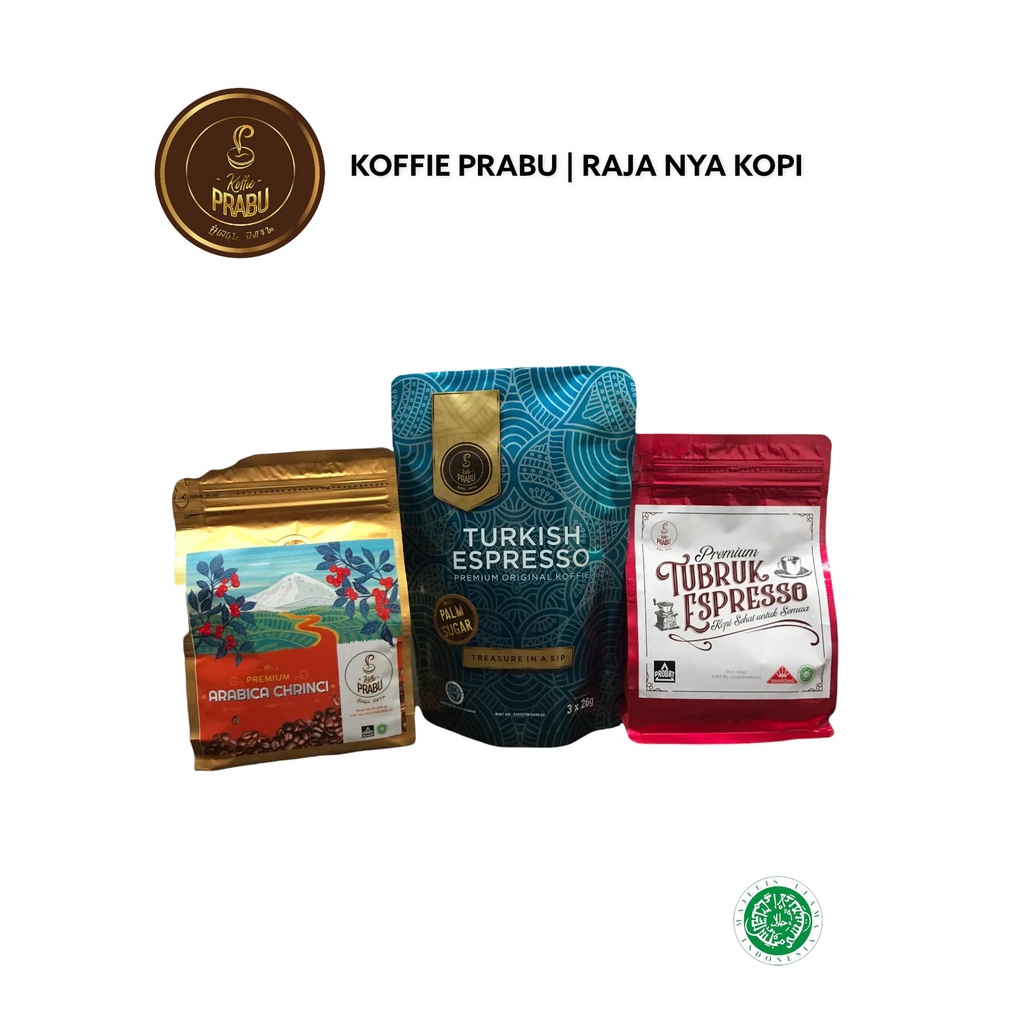 

{BARU DAN TERLAKU} Koffie Prabu Paket Biji Roasting Arabika dan Kopi Bubuk Asli