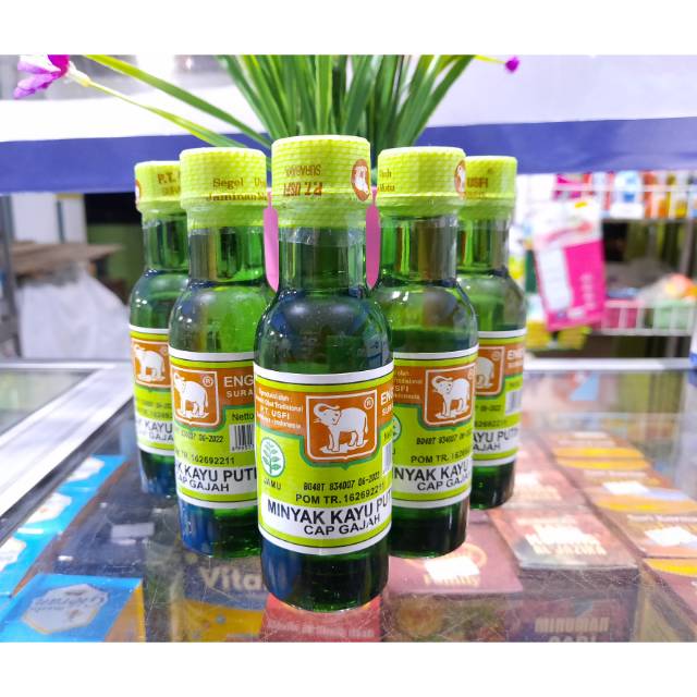 Minyak kayu putih Cap Gajah botol kaca