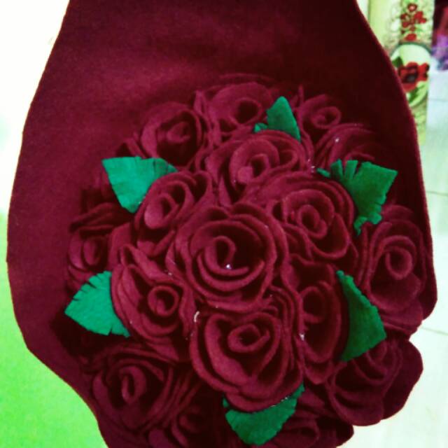 Bunga mawar flanel