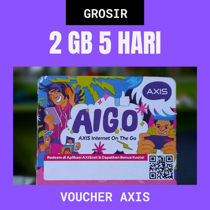 Voucher Axis Aigo 2,5 GB 5 Hari