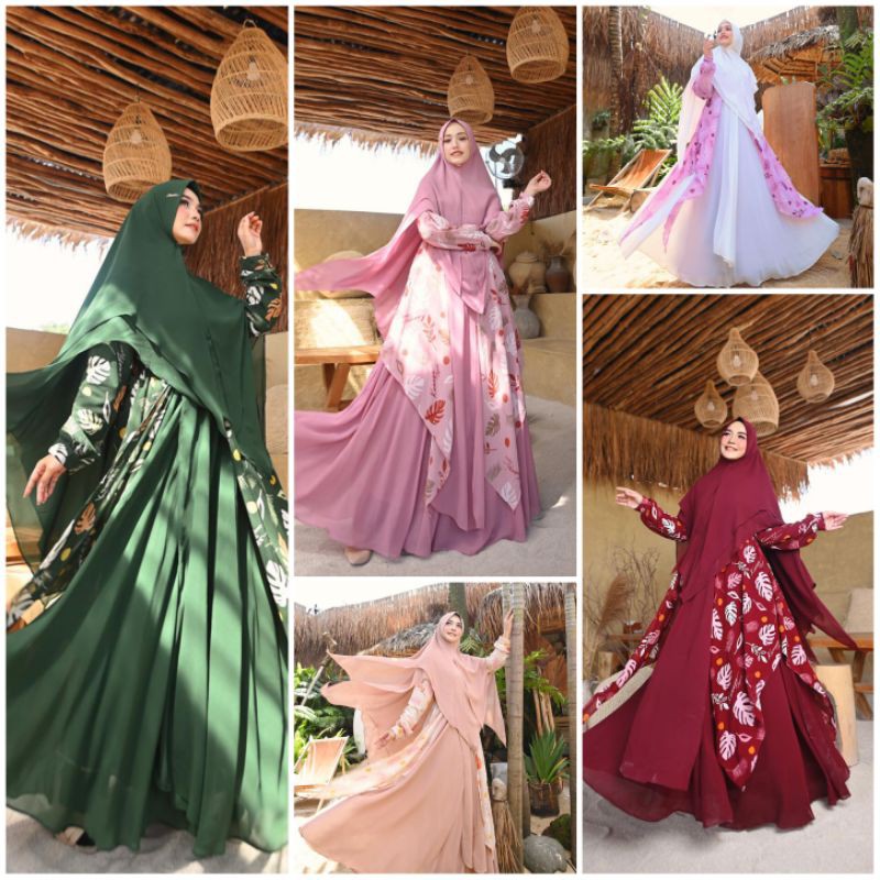 Gamis Azeera Syar'i  Gamis Kanaya Gamis Syar'i set  Khimar dress Muslim