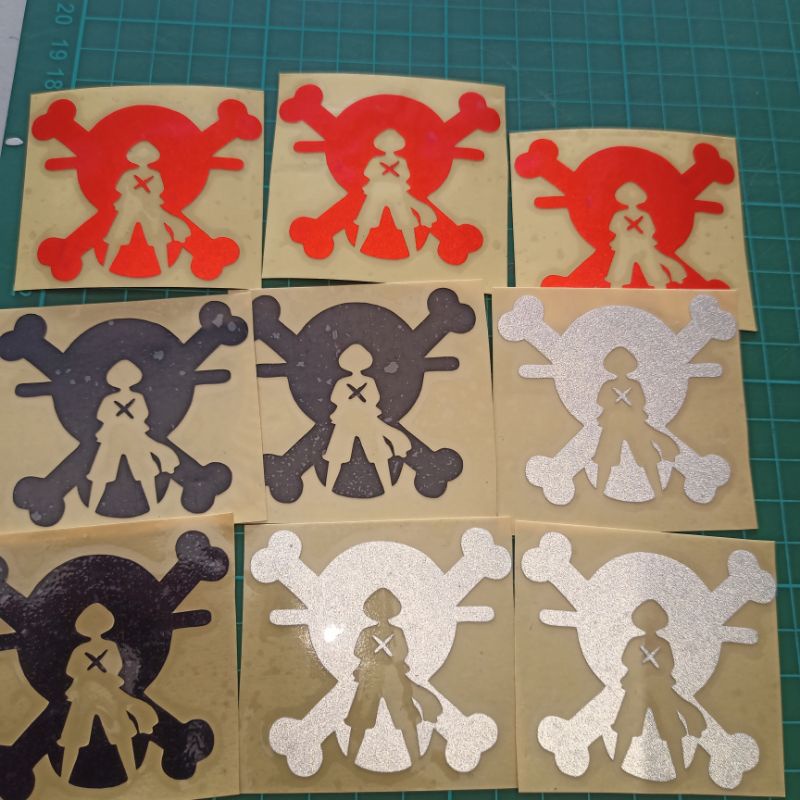 Cutting sticker One piece