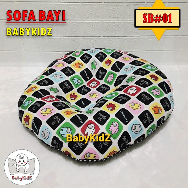 Sofa Bayi Jumbo Sofa Bayi Multifungsi Kasur Bayi atau Kursi Bayi Belajar Duduk Motif Karakter Lucu