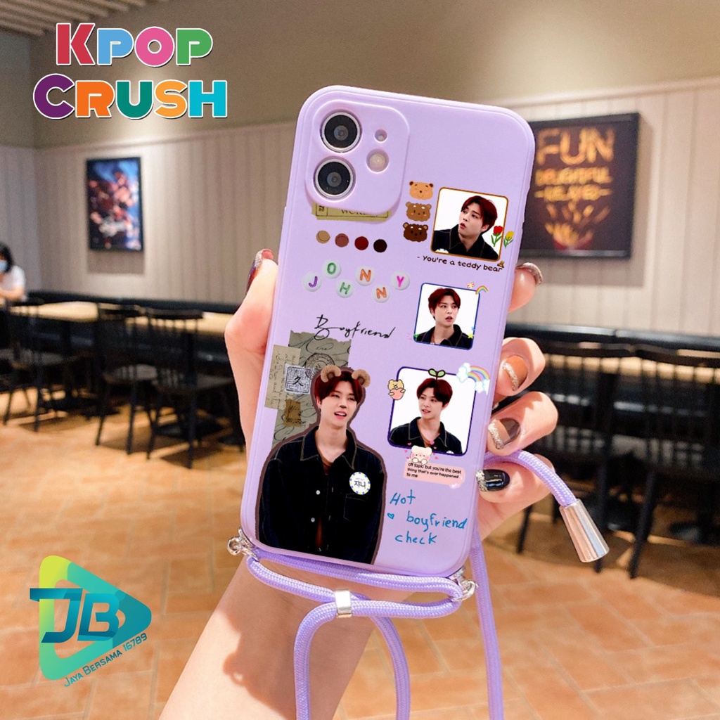 SOFTCASE SILIKON SLINGCASE TALI LANYARD STRAP PHONE MACARON PELINDUNG KAMERA KPOP CRUSH OPPO VIVO SAMSUNG XIAOMI REALME IPHONE ALL TYPE JB5531