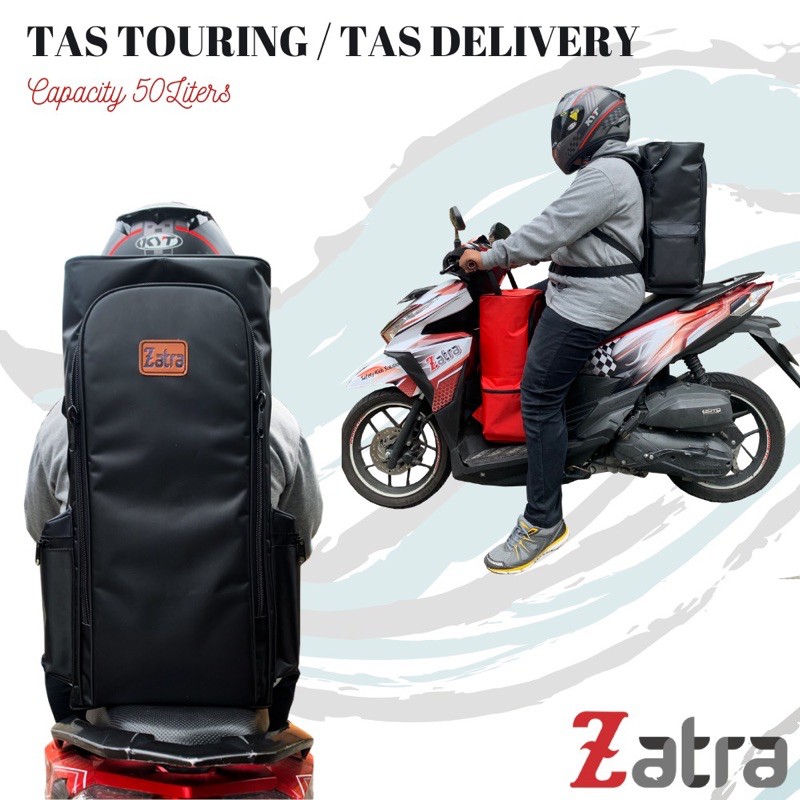 Tas Kurir Motor Anti Air Tas Touring FREE RAINCOVER