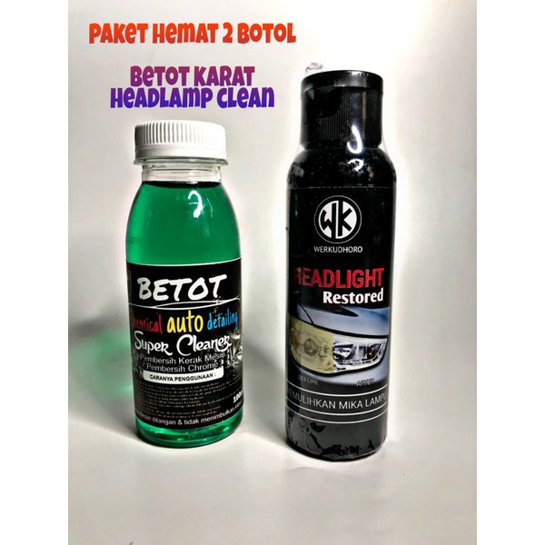 Paket Pembersih Karat/Head lamp WK/Betot Cleaner/Pembersih Mika lampu