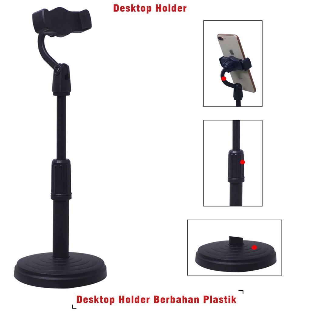 Desktop Mobile Phone Holder Bracket Adjustable Stand Handphon DH 306