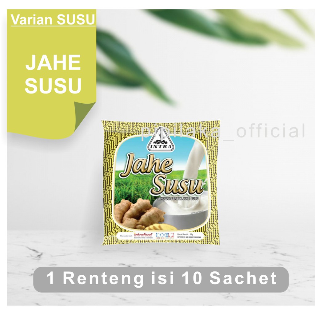 

INTRA Jahe Susu isi 10 Sachet | Minuman Serbuk Jahe Asli dengan Susu