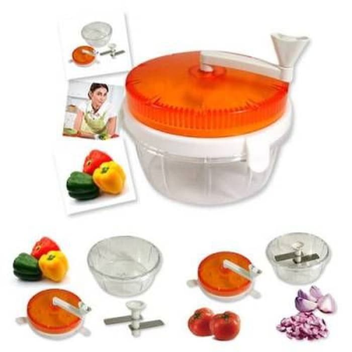 Twisting Vegetable Chopper Alat Cincang Bawang Sayuran Lombok Dapur