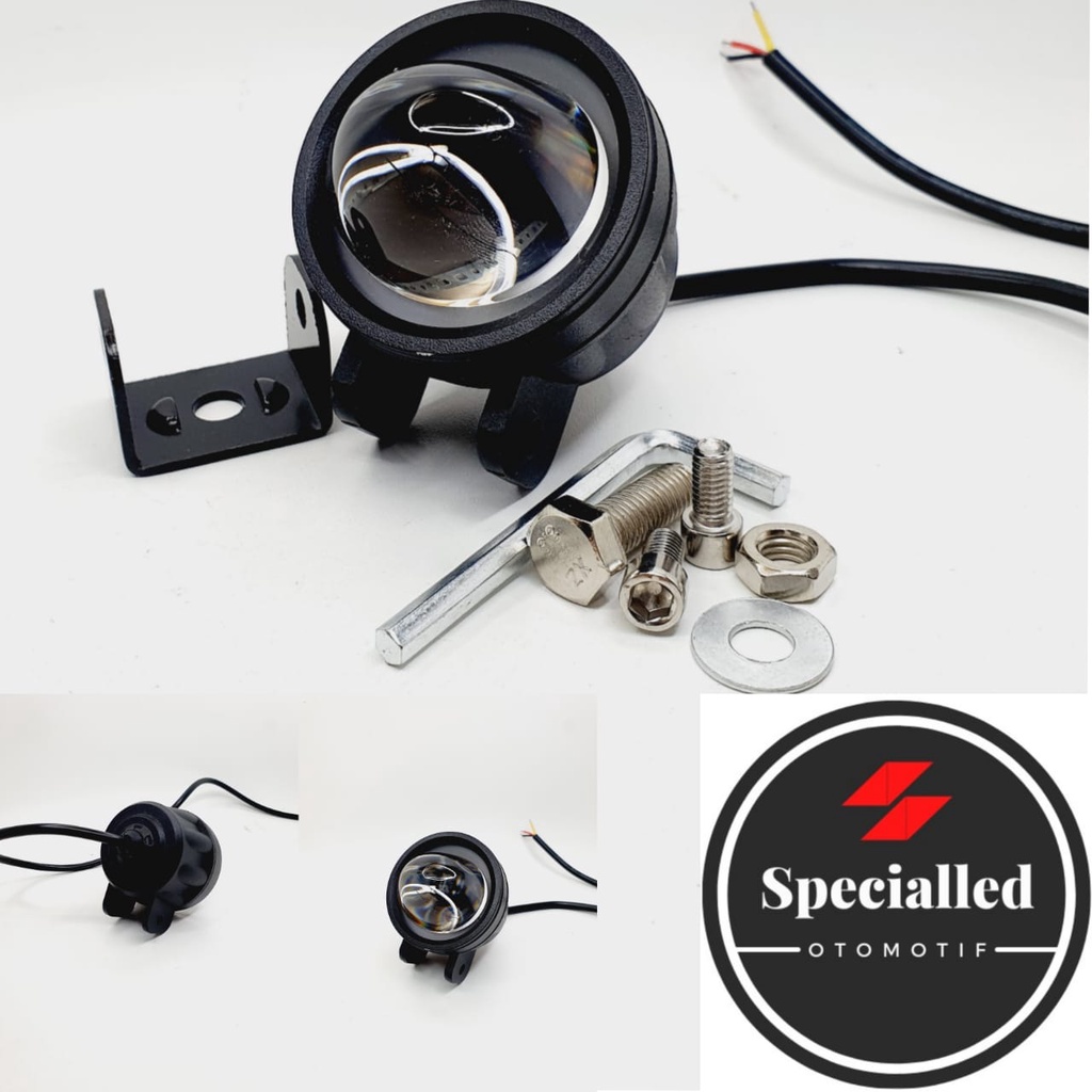 lampu tembak led cwl laser gun d2 cut off 4d high low