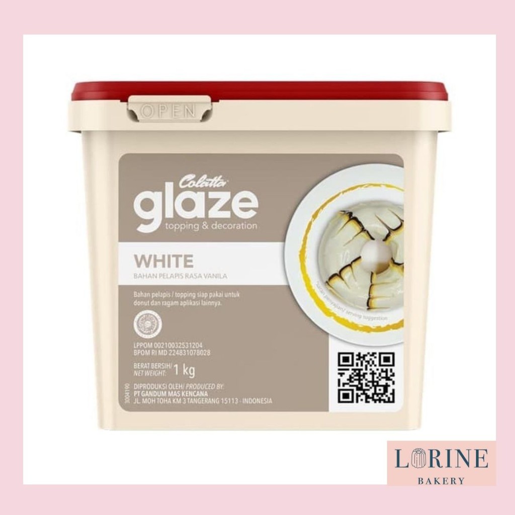 

COLATTA GLAZE TOPPING & DECORATION - WHITE CHOCOLATE 1KG