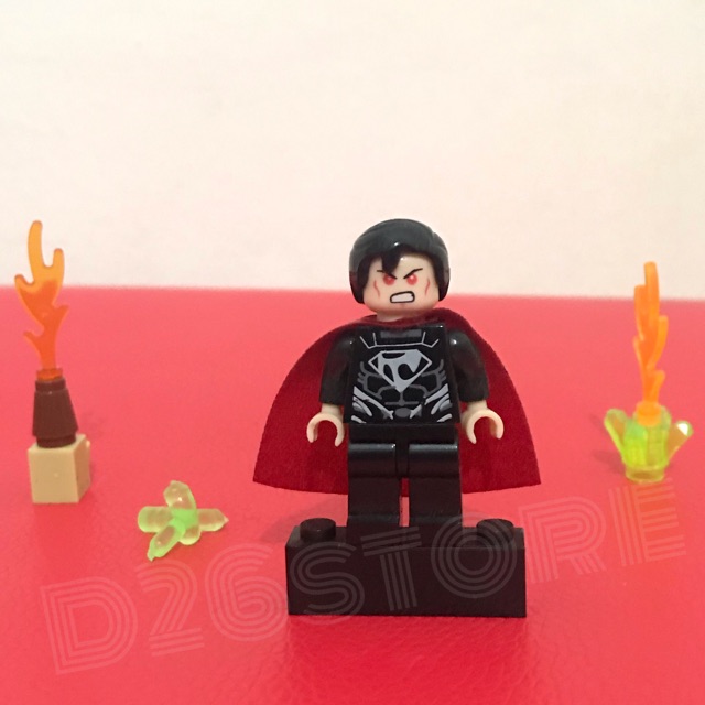 Mainan Lego Mini Figure Superman Black Superman Battle Of Smallville DC Comics