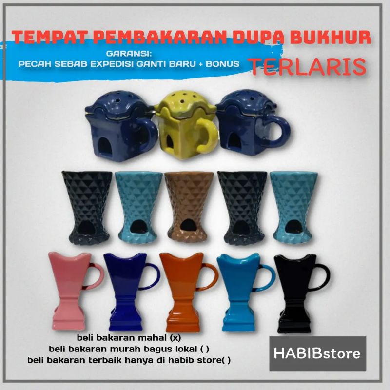 HABIBstore ⭐⭐⭐⭐⭐      bisa bayar di tempat prapen keramik tempat bakaran dupa gaharu bakhur bukhoor by al-Attas