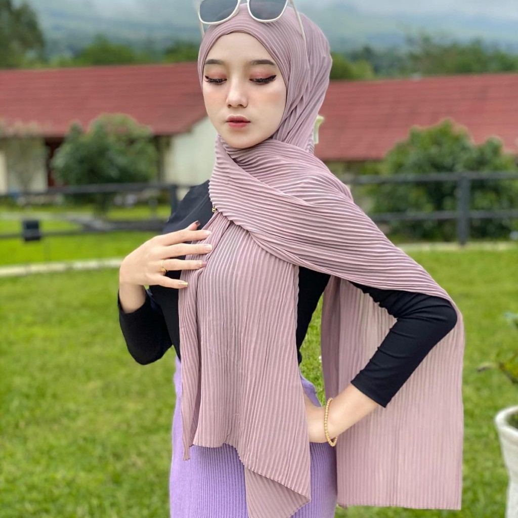 HIJAB PASMINA PLISKET FULL 180X75 TERBARU