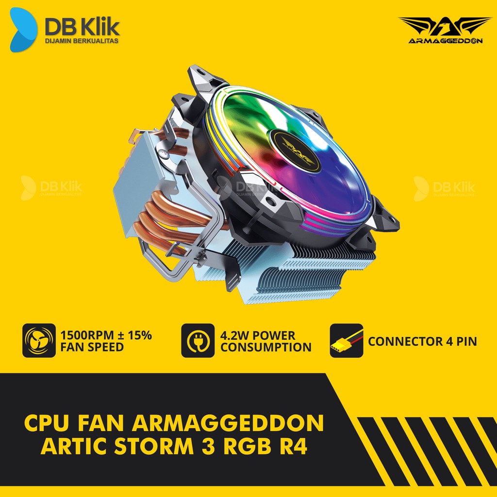 CPU Fan Armaggeddon ARTIC STORM 3 RGB R4 - Fan Armageddon ARTIC STORM3