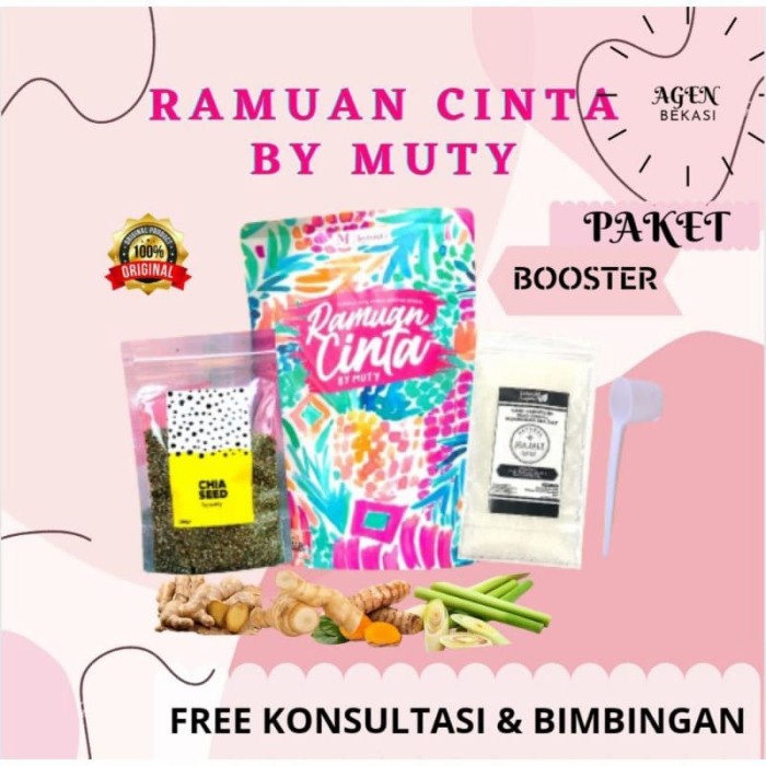 COD ramuan cinta by muti paket booster 7 hari (Pemula) - Tanpa chia