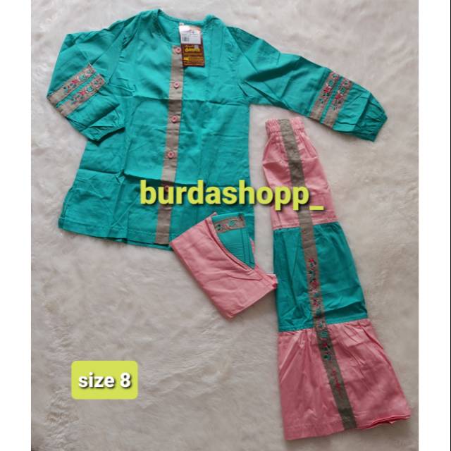 BAJU MUSLIM ANAK DANNIS PEREMPUAN SIZE 8