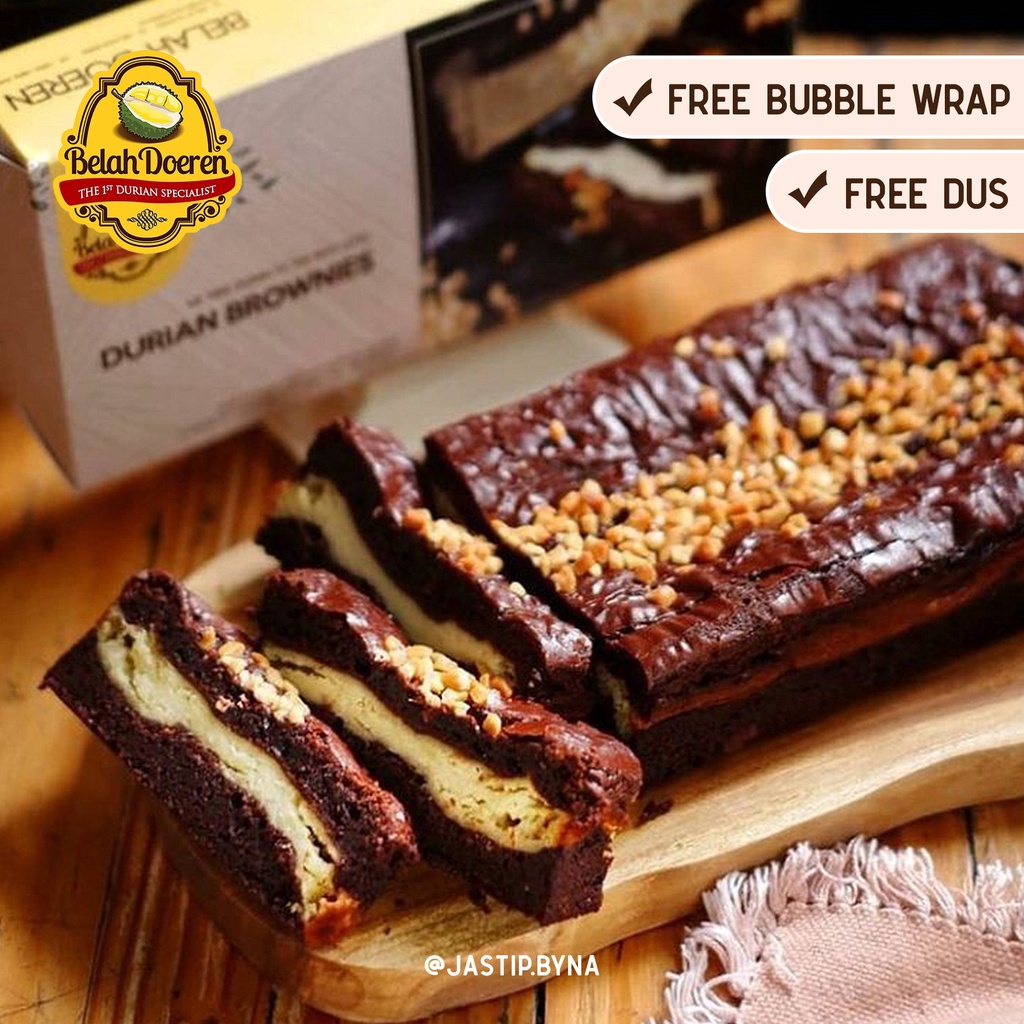 BELAH DOEREN DURIAN BROWNIES | MAKANAN CEMILAN SNACK OLEH-OLEH BANDUNG