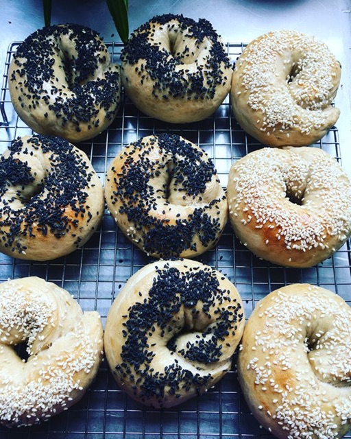 

Plain bagels